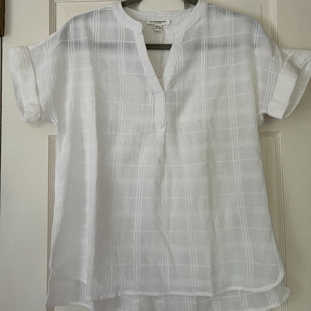 NWT beachlunchlounge Lena Top White Stripe